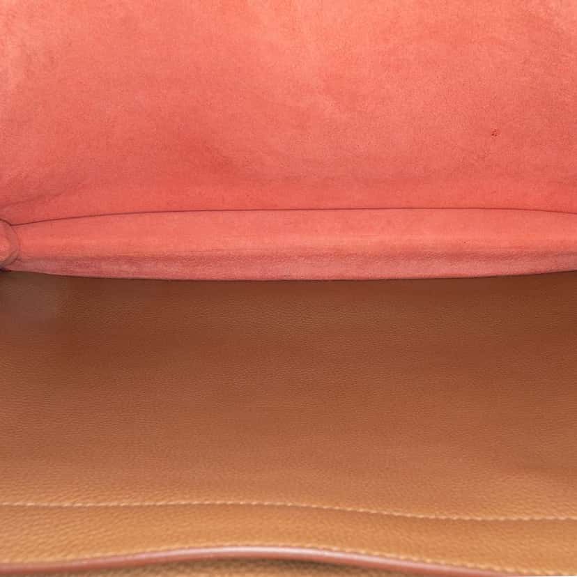 Hermès Togo Sac A Depeches Verso 38 Orange Leather Good condition - Model View