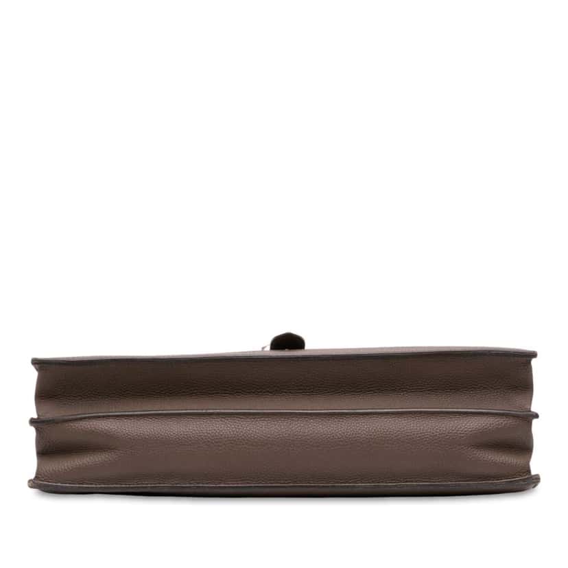 Hermès Togo Sac a Depeches 41 Brown Leather Good condition - Inside View