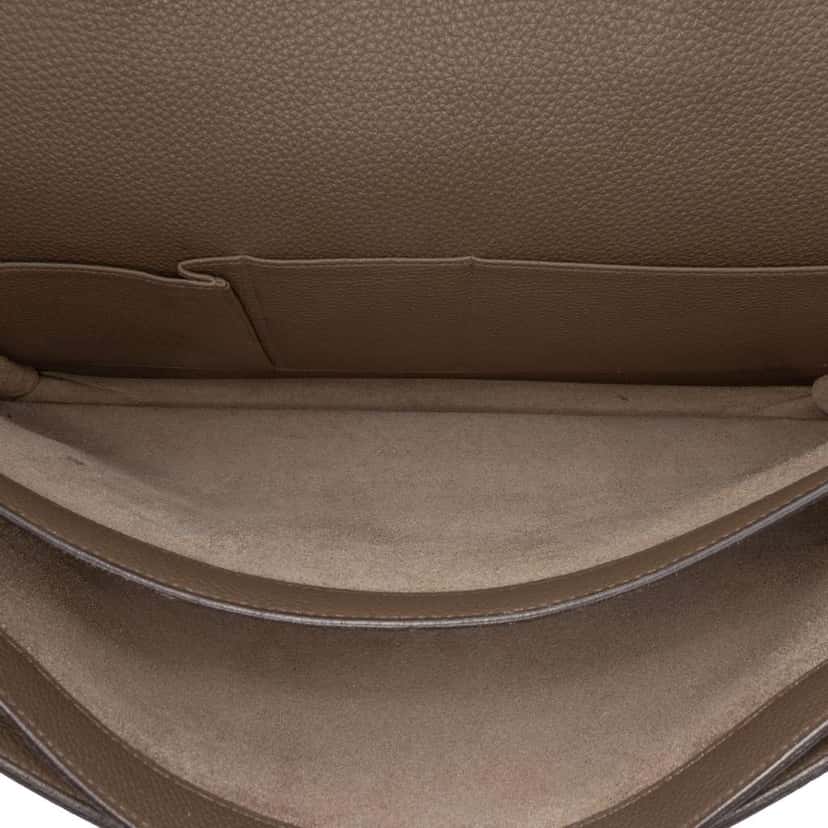 Hermès Togo Sac a Depeches 41 Brown Leather Good condition - Model View