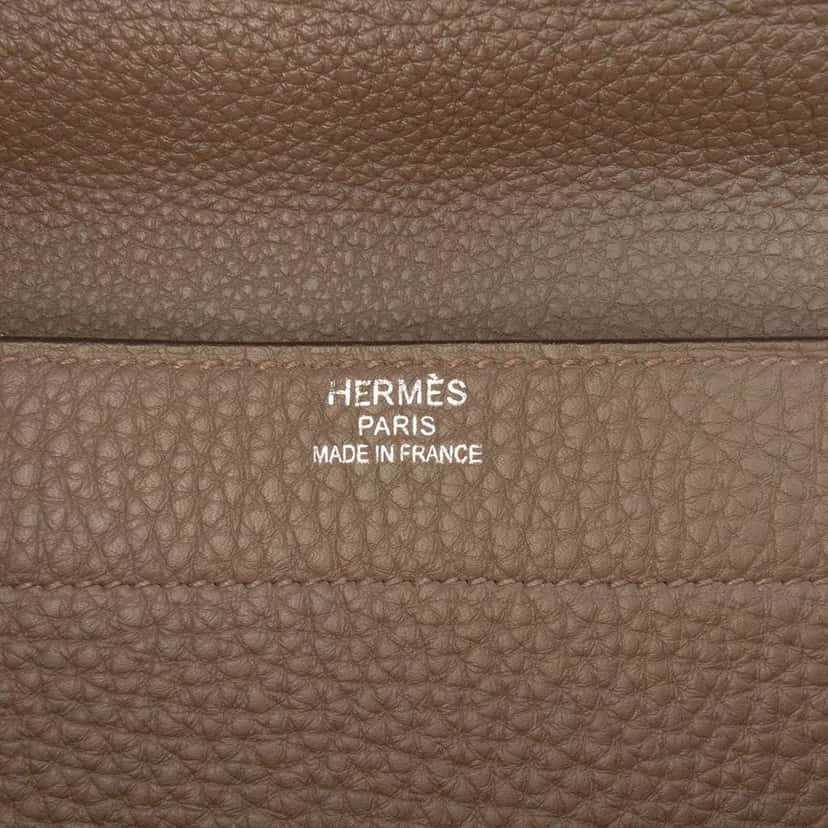 Hermès Togo Sac a Depeches 41 Brown Leather Good condition - Box View