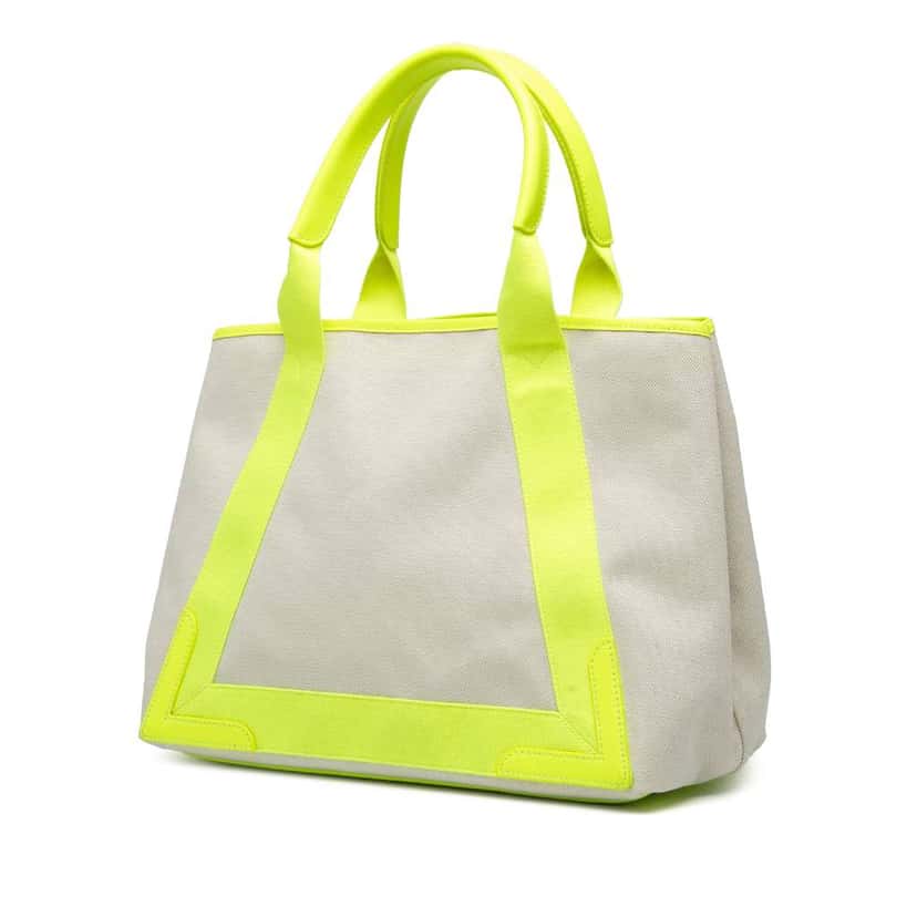 Balenciaga Canvas Navy Cabas M Tote Brown Canvas Good condition - Back View