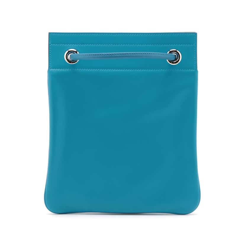 Hermès Mini Swift Aline Bag Blue Leather Good condition - Back View