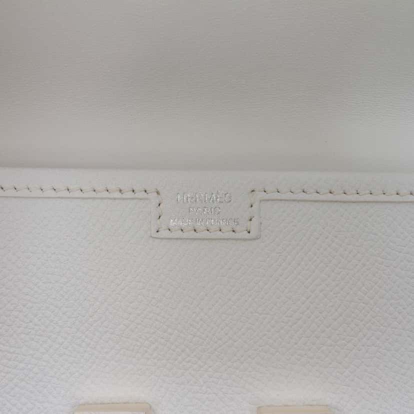 Hermès Epsom Jige Elan 29 White Leather Good condition - Box View