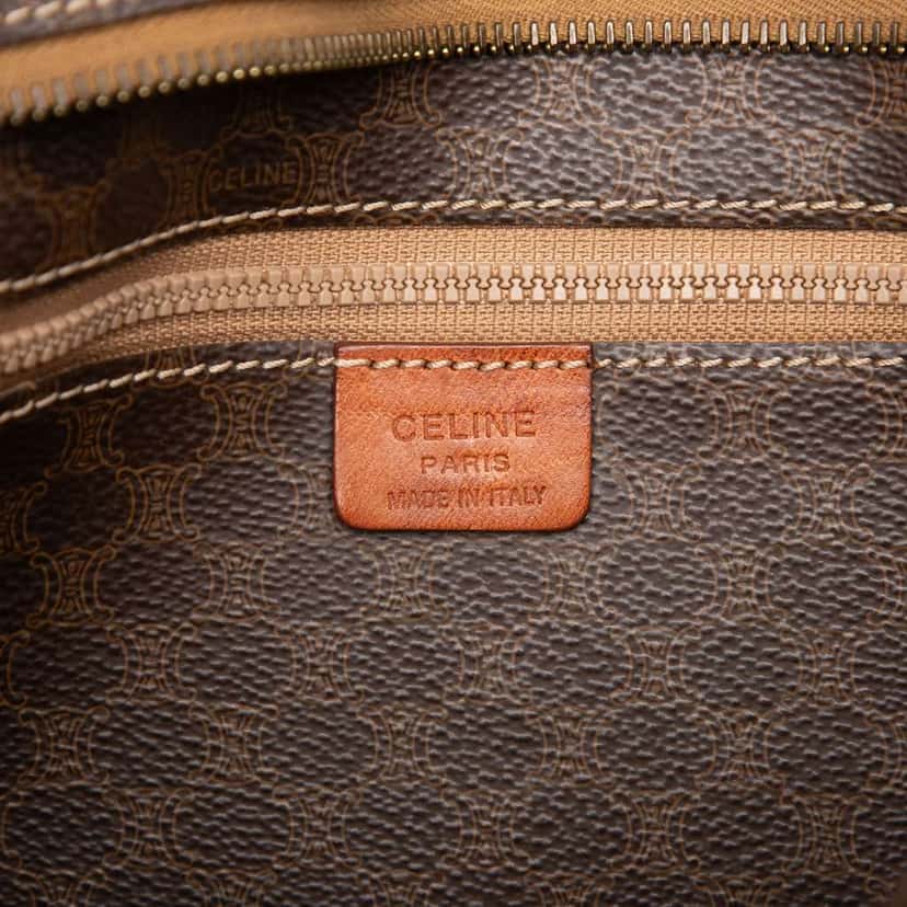Celine Macadam Coated Canvas Tote Brown Canvas Good condition - Box View