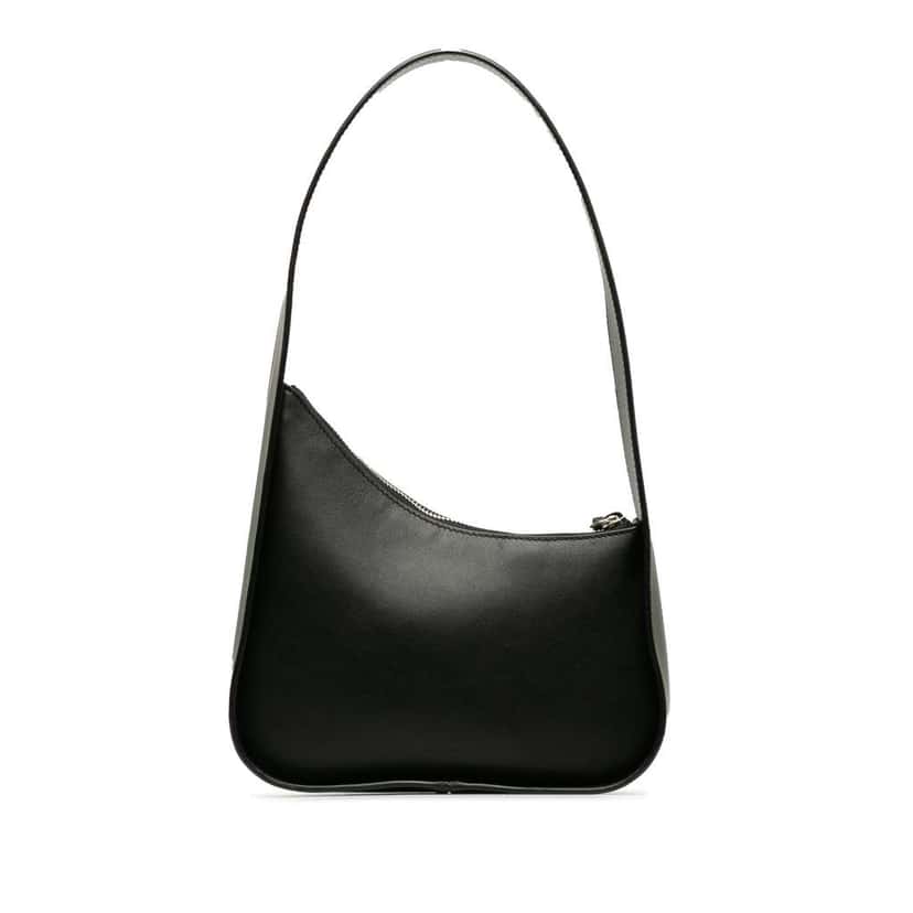 The Row Leather Half Moon Shoulder Bag Black Leather Good condition - Inside View