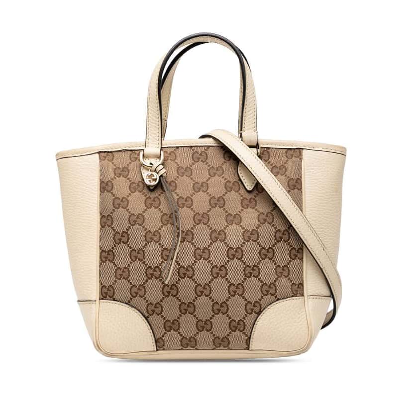 Gucci Small GG Canvas Bree Satchel Brown Canvas Good condition - Front View