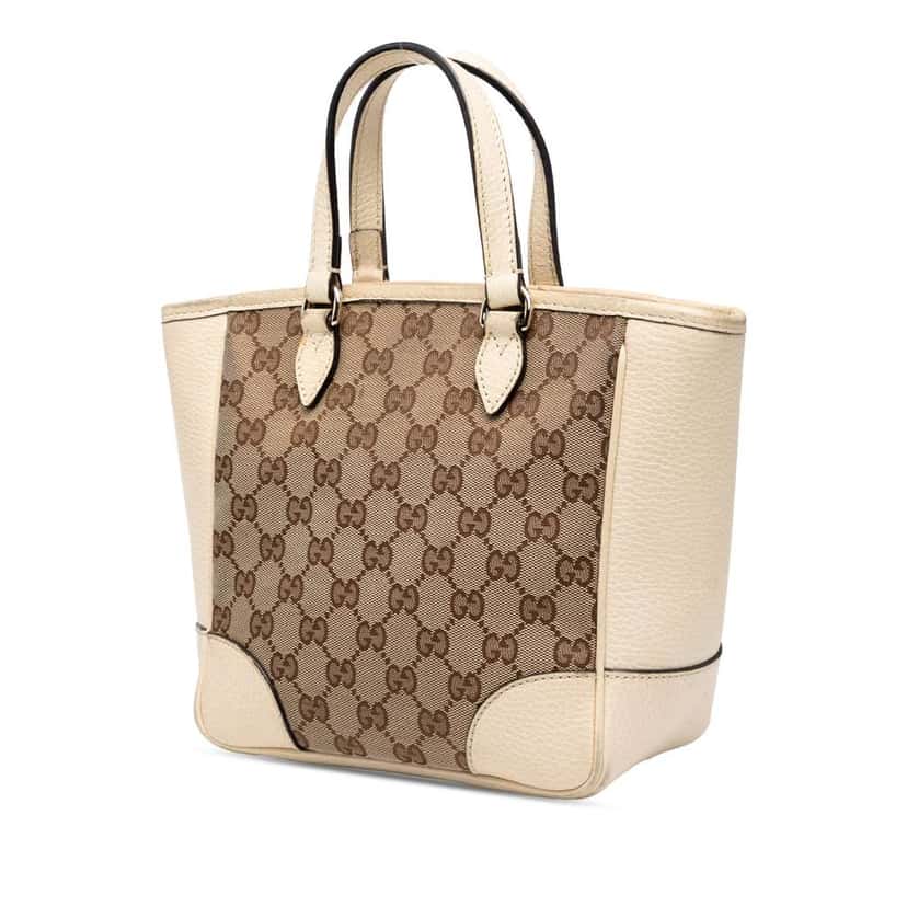 Gucci Small GG Canvas Bree Satchel Brown Canvas Good condition - Back View