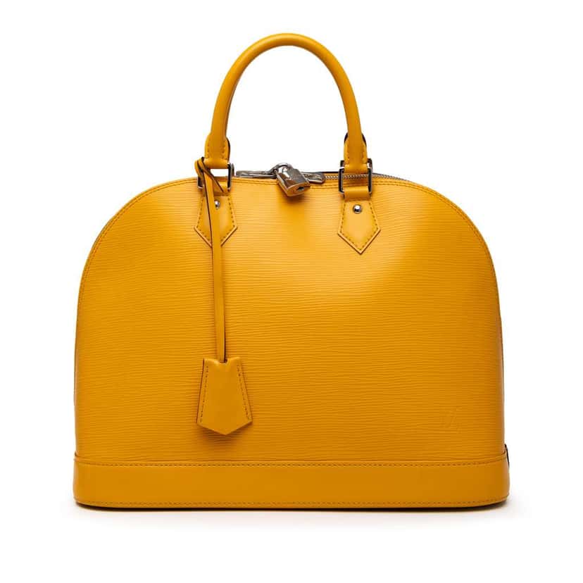 Louis Vuitton Epi Alma MM Yellow Leather Good condition - Front View