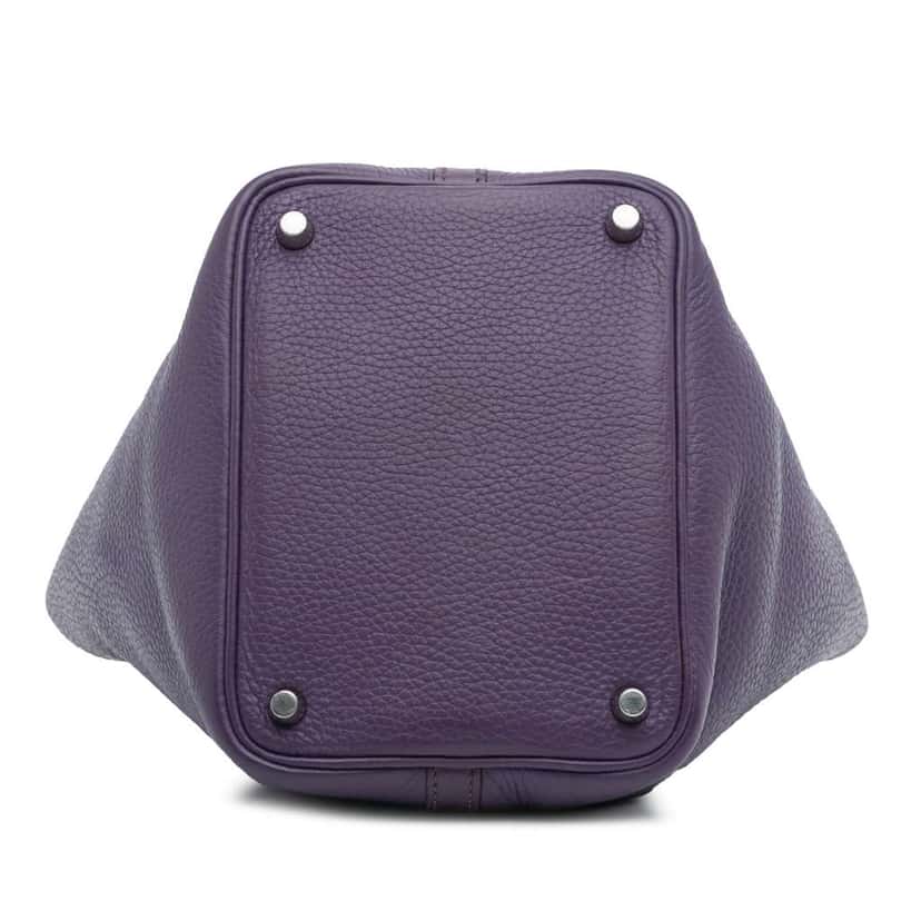 Hermès Clemence Picotin Lock 18 Purple Leather Good condition - Inside View