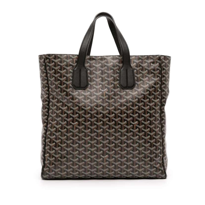 Goyard Goyardine Voltaire Black Canvas Good condition - Front View