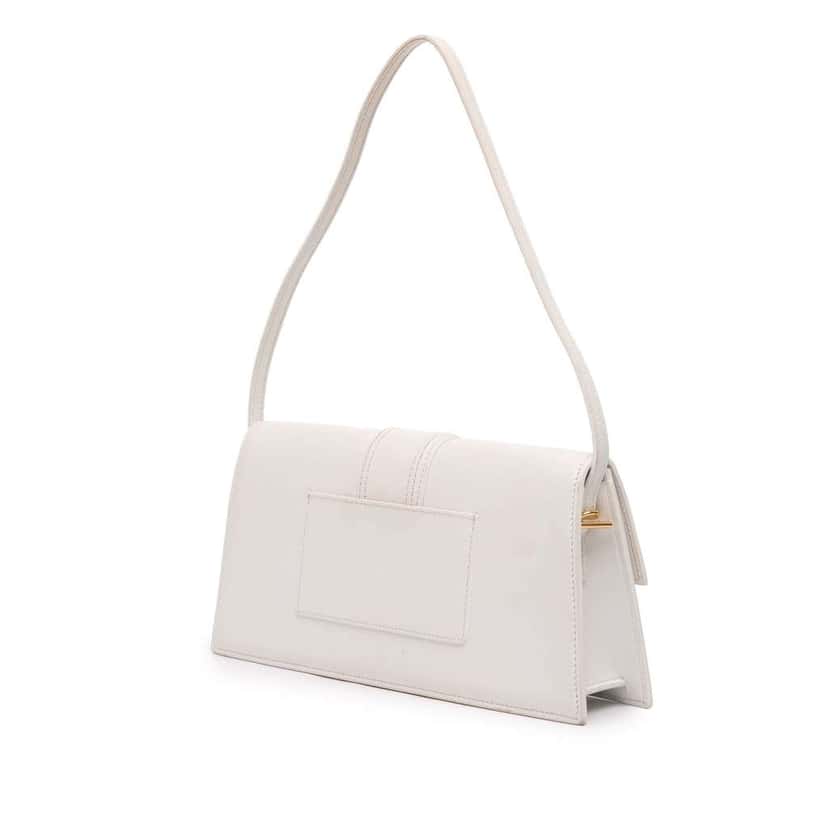 Jacquemus Calfskin Le Bambino Long White Leather Good condition - Back View