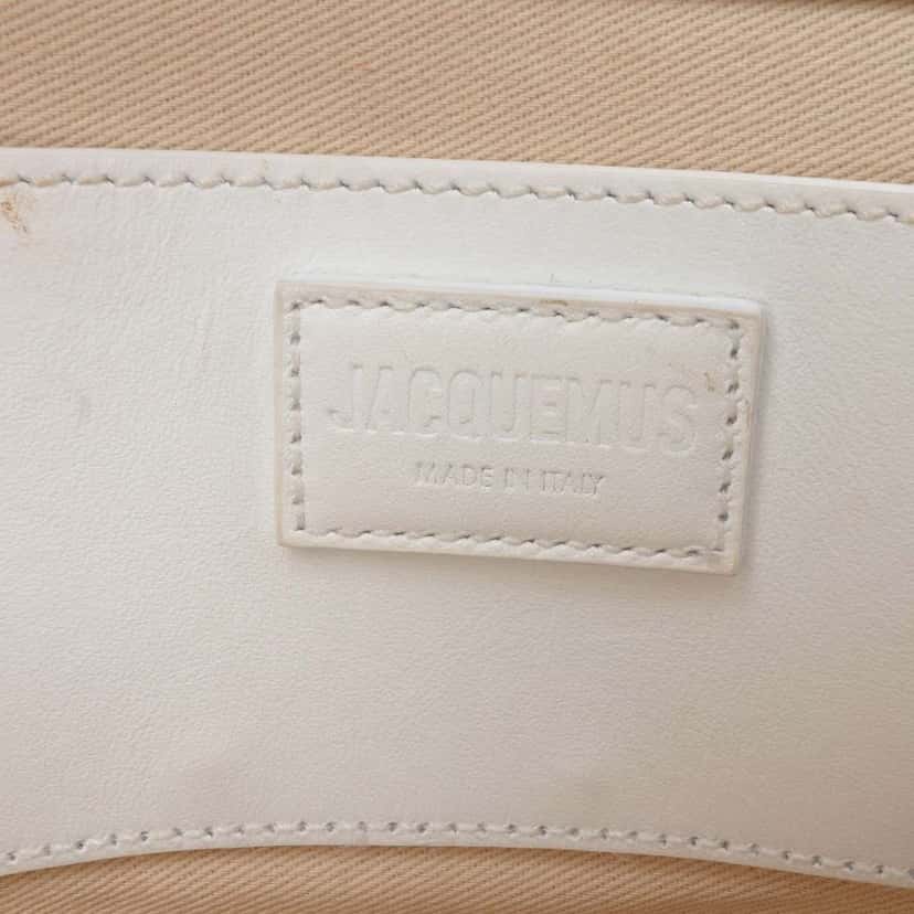 Jacquemus Calfskin Le Bambino Long White Leather Good condition - Box View
