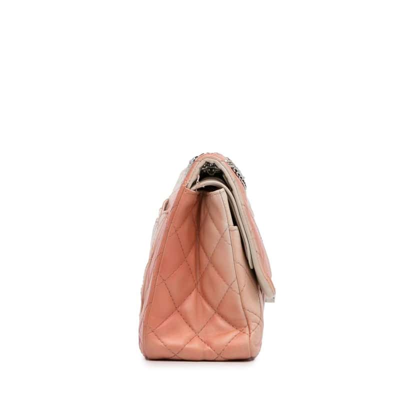 Chanel Ombre Reissue 225 Double Flap Orange Leather Very good condition - Inside View