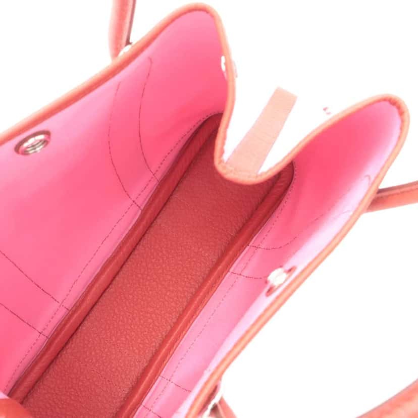 Hermès Toile and Negonda Garden File 28 Pink Canvas Very good condition - Inside View