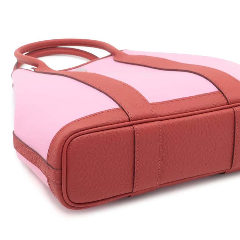 Hermès Toile and Negonda Garden File 28 Pink Canvas Very good condition - Box View