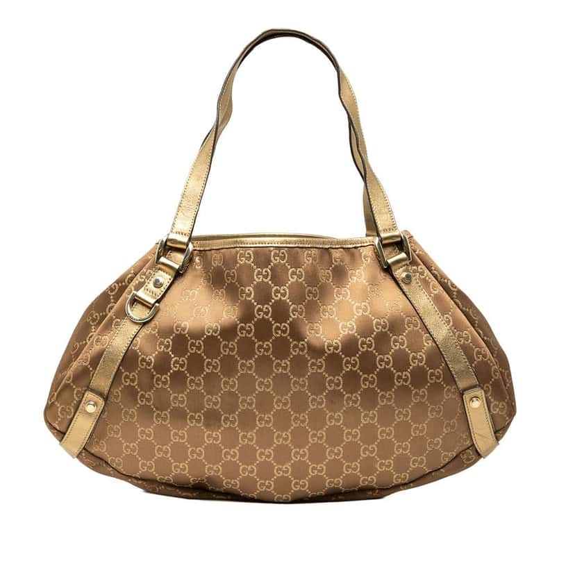 Gucci GG Canvas Abbey D Ring Tote Brown Canvas Good condition - Front View