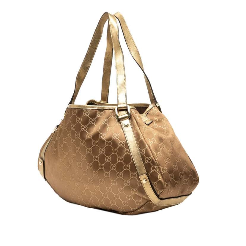 Gucci GG Canvas Abbey D Ring Tote Brown Canvas Good condition - Back View