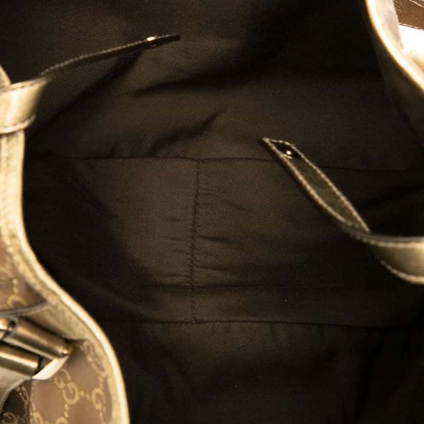 Gucci GG Canvas Abbey D Ring Tote Brown Canvas Good condition - Model View