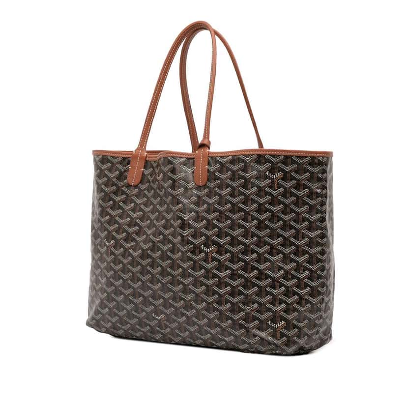 Goyard Goyardine Saint Louis PM Black Canvas Good condition - Back View