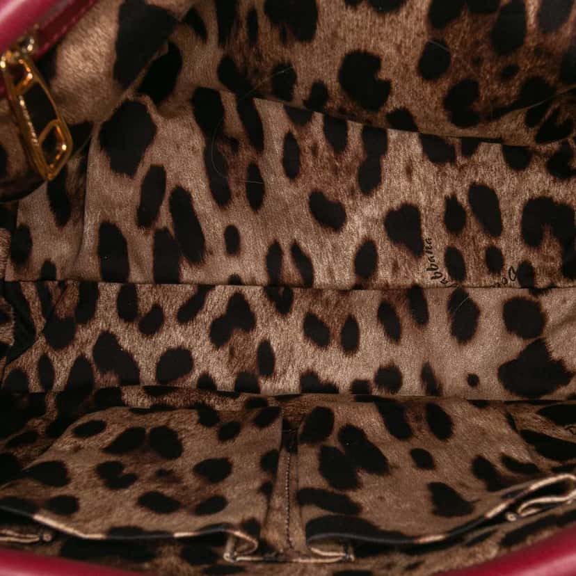 Dolce & Gabbana Raffia Crochet Sicilian Cart Miss Sicily Satchel Red Good condition - Model View