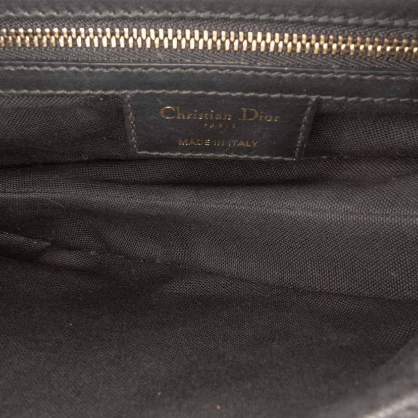 Dior Oblique Canvas Saddle Bag Black Canvas Good condition - Model View