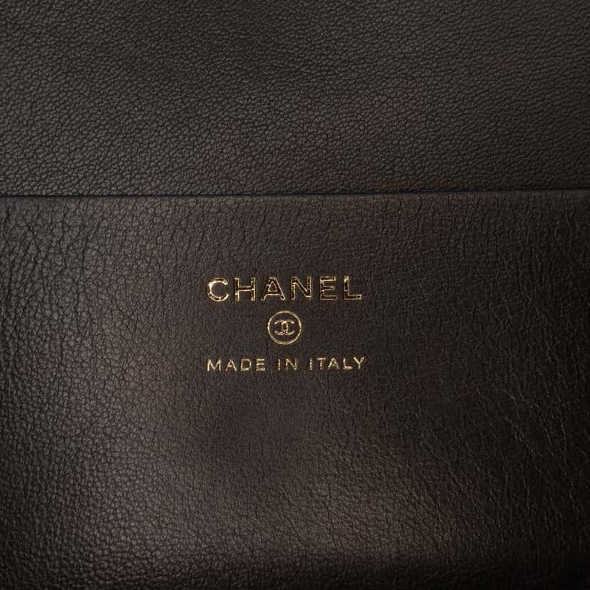Chanel Lambskin Cocomail Envelope Clutch Black Leather Good condition - Box View
