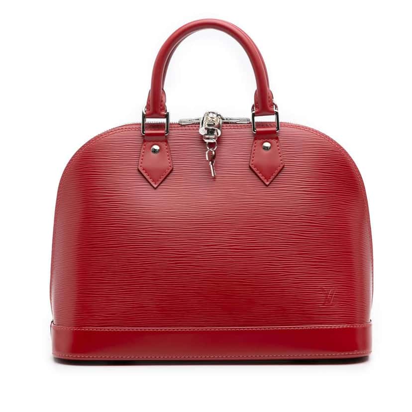 Louis Vuitton Epi Alma PM Red Leather Good condition - Front View