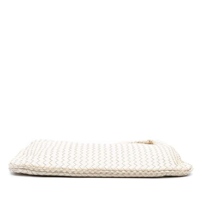 Bottega Veneta Medium Nappa Intrecciato Veneta Hobo White Leather Good condition - Inside View