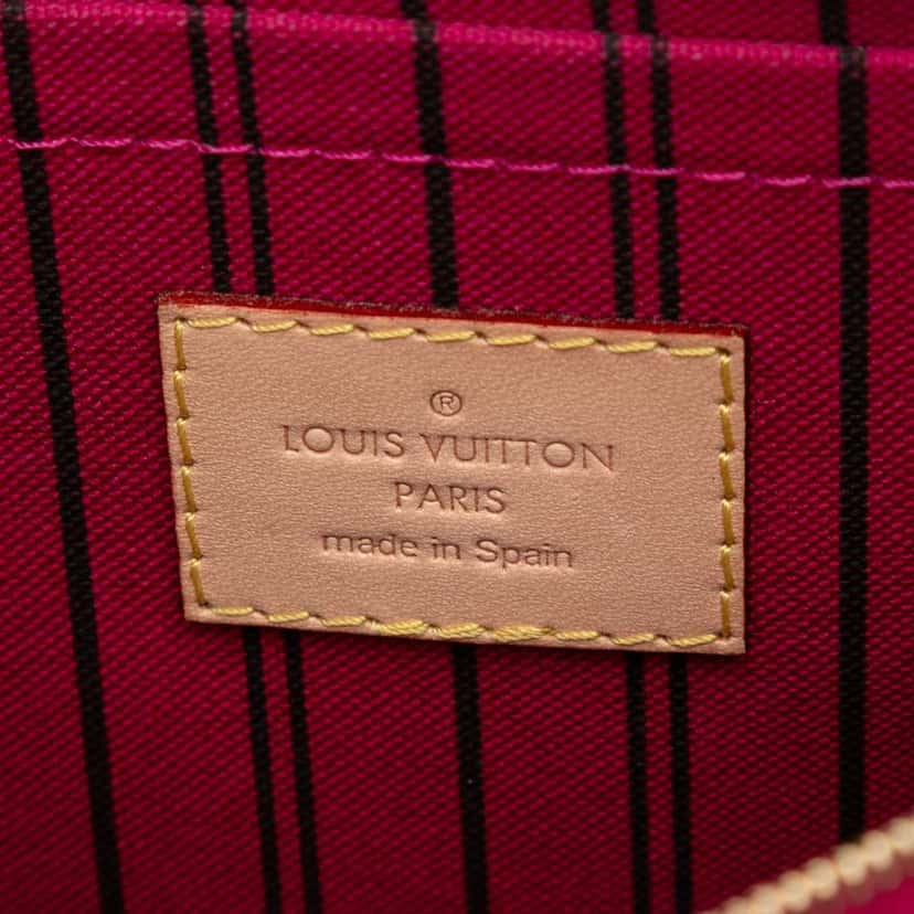 Louis Vuitton Monogram Neverfull Pouch Brown Good condition - Box View