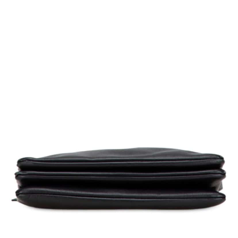 Celine Large Lambskin Trio Crossbody Black Leather Good condition - Inside View