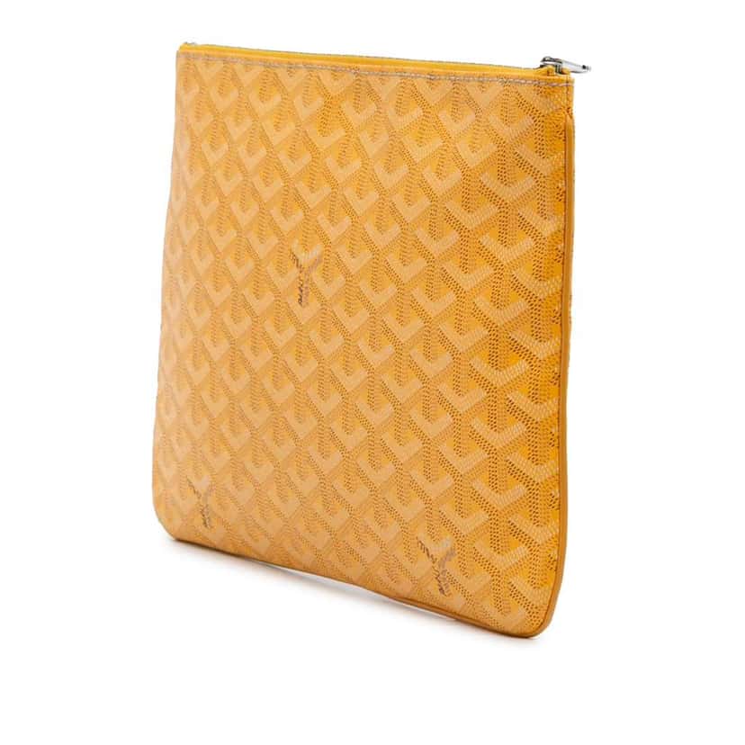 Goyard Goyardine Senat MM Yellow Canvas Good condition - Back View