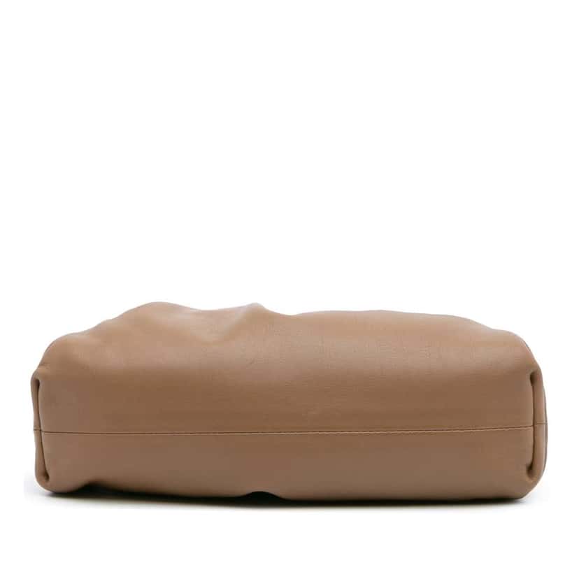 Bottega Veneta Lambskin The Mini Pouch Crossbody Brown Leather Good condition - Inside View