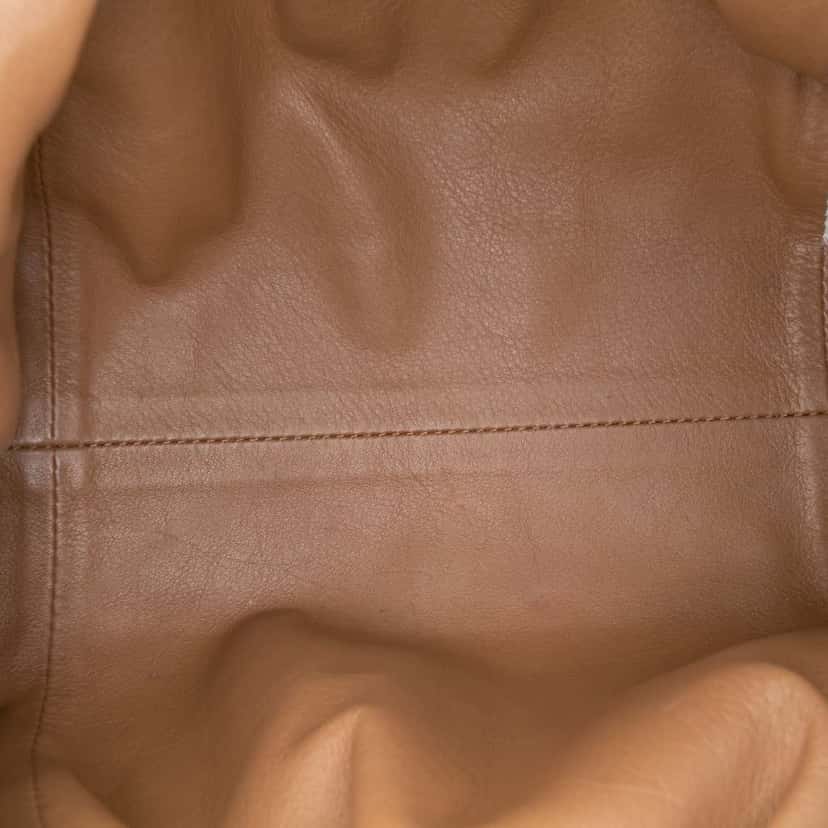 Bottega Veneta Lambskin The Mini Pouch Crossbody Brown Leather Good condition - Model View