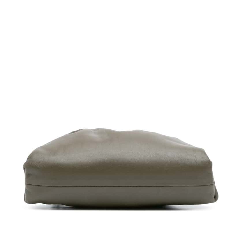 Bottega Veneta Lambskin The Mini Pouch Crossbody Brown Leather Good condition - Inside View