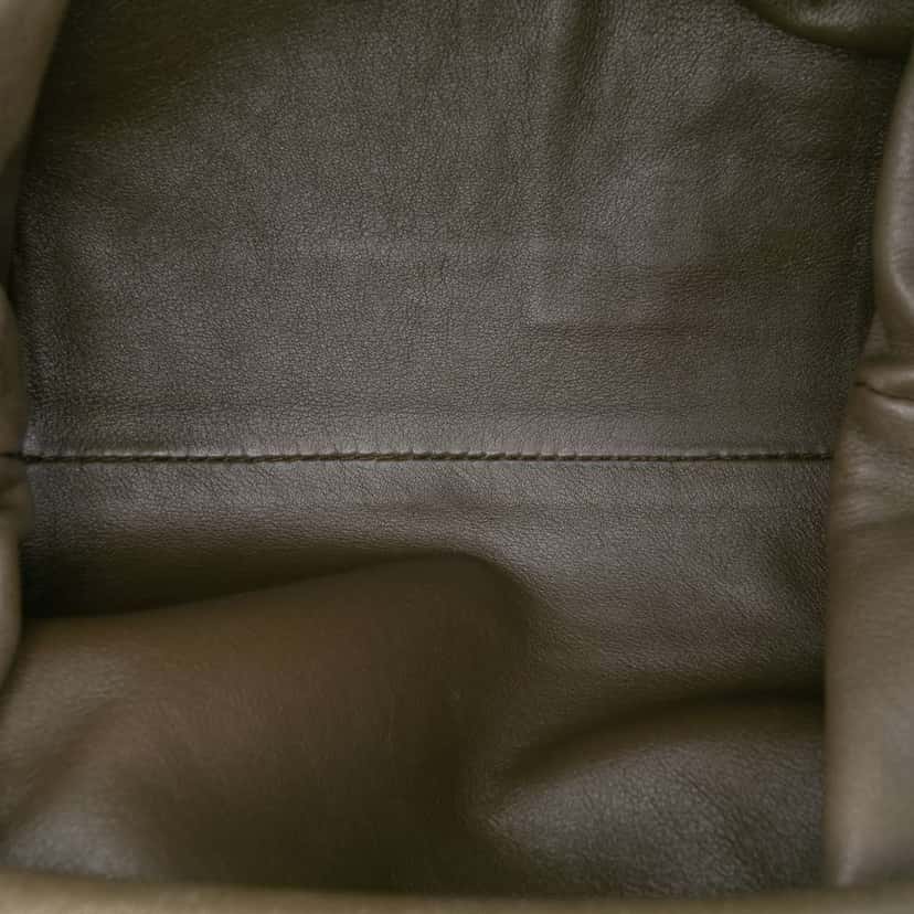 Bottega Veneta Lambskin The Mini Pouch Crossbody Brown Leather Good condition - Model View