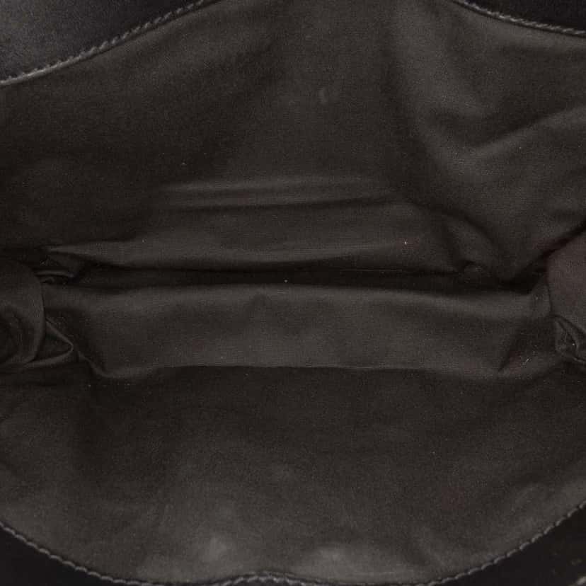 Bottega Veneta Intrecciato Trimmed Nappa Slide Lock Clutch Black Leather Good condition - Model View