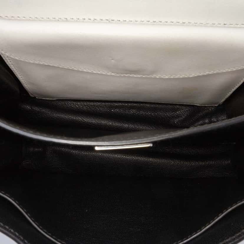 Prada City Calf Studded Folk Cahier Crossbody White Leather Good condition - Model View