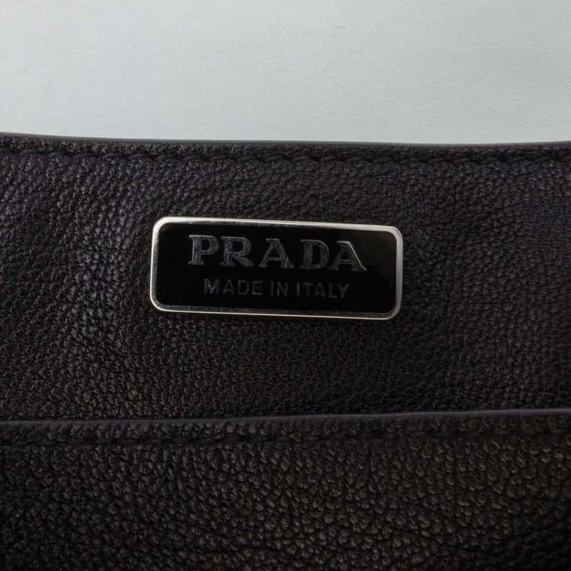 Prada City Calf Studded Folk Cahier Crossbody White Leather Good condition - Box View