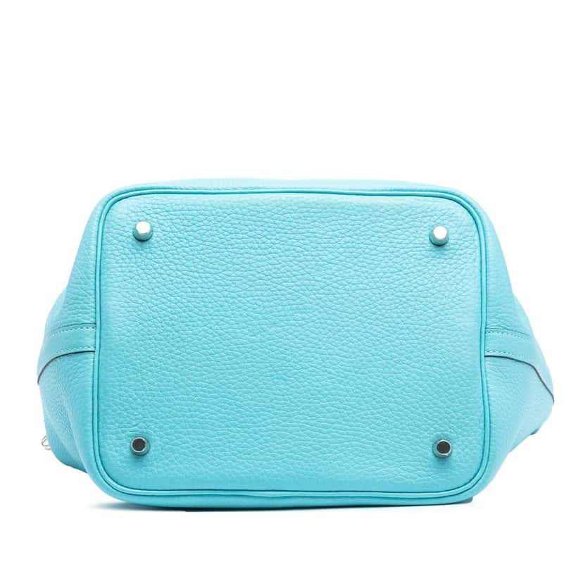 Hermès Clemence Picotin Lock 22 Blue Leather Good condition - Inside View