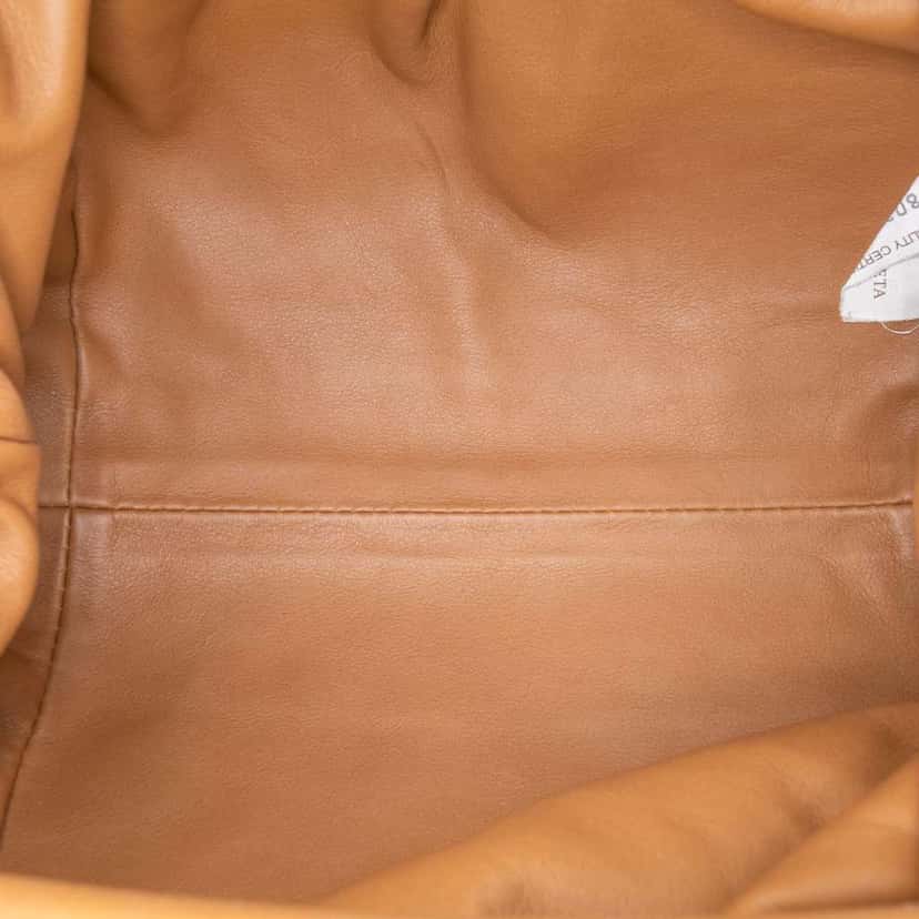 Bottega Veneta Lambskin The Mini Pouch Crossbody Brown Leather Good condition - Model View