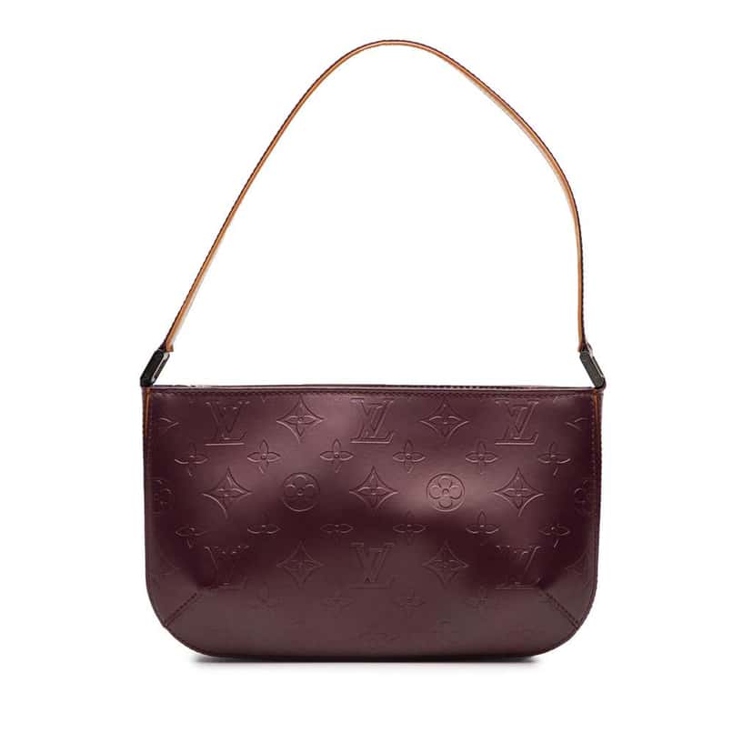 Louis Vuitton Monogram Mat Fowler Purple Leather Good condition - Front View