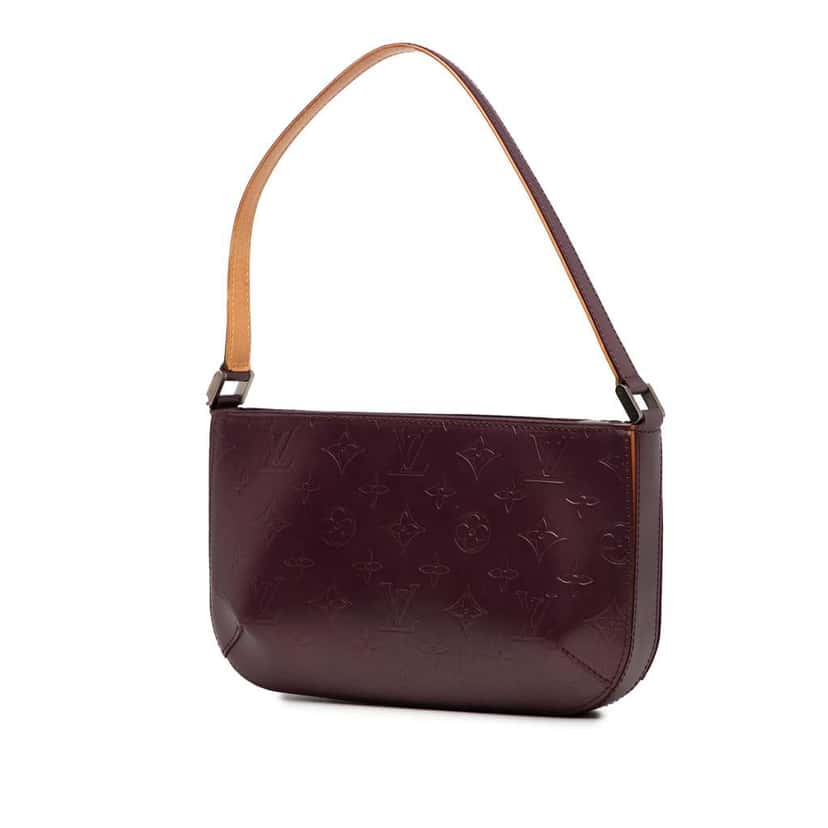 Louis Vuitton Monogram Mat Fowler Purple Leather Good condition - Back View