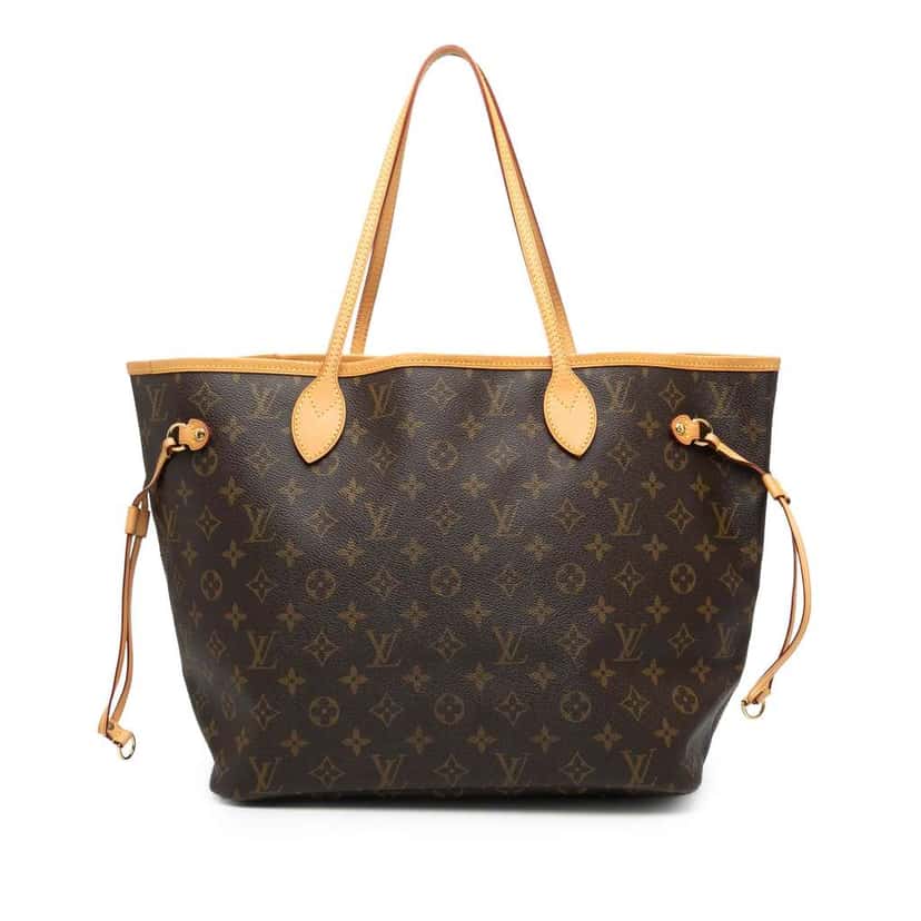 Louis Vuitton Monogram Neverfull MM Brown Good condition - Front View