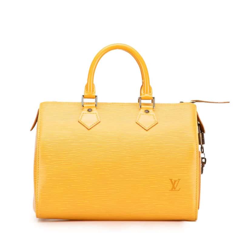 Louis Vuitton Epi Speedy 30 Yellow Leather Good condition - Front View