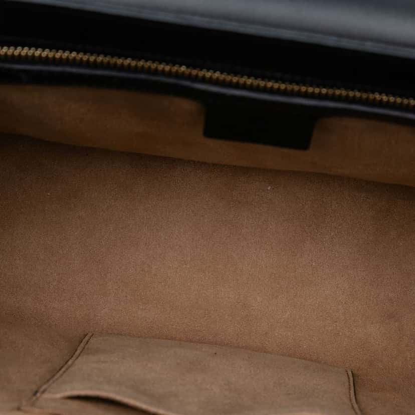 Gucci Medium GG Supreme Padlock Shoulder Bag Brown Canvas Good condition - Model View