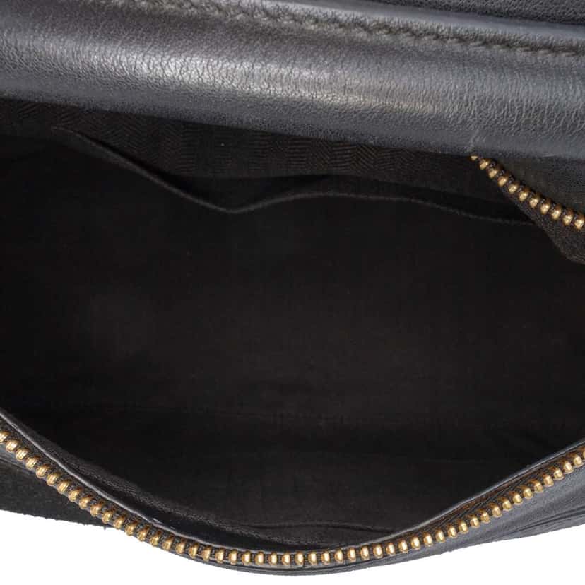 Loewe Medium Calfskin and Suede Puzzle Satchel Black Leather Good condition - Model View