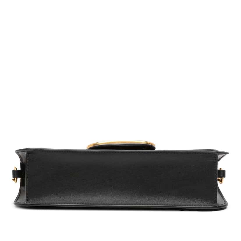 Valentino Calfskin VLogo Loco Satchel Black Leather Good condition - Inside View
