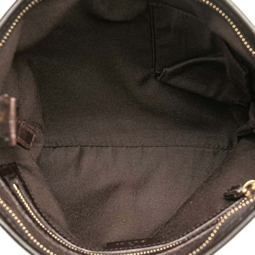 Gucci GG Canvas Jolicoeur Crossbody Brown Canvas Good condition - Model View