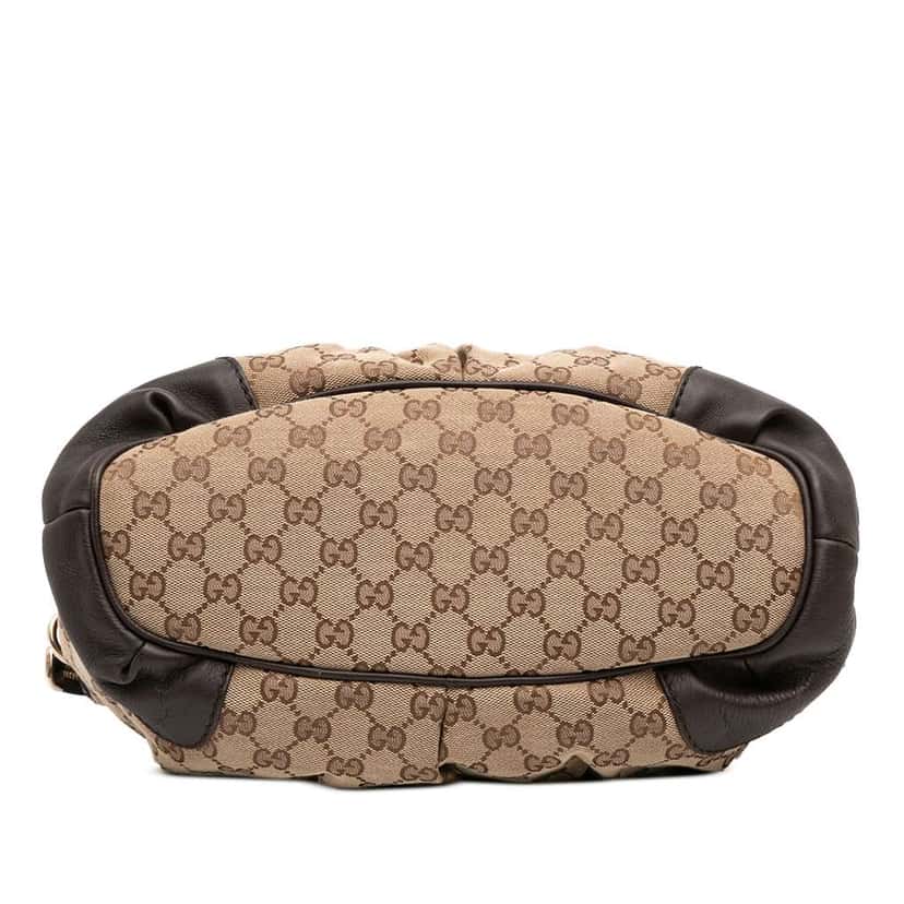 Gucci GG Canvas Sukey Satchel Brown Canvas Good condition - Inside View