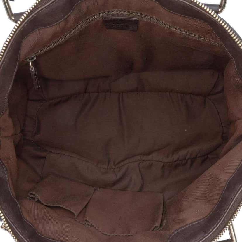 Gucci GG Canvas Sukey Satchel Brown Canvas Good condition - Model View